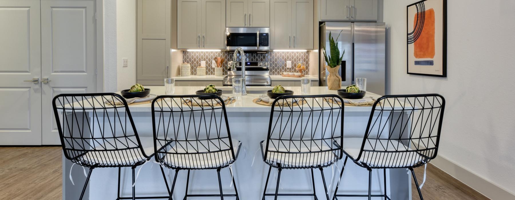 pendant lighting above kitchen island