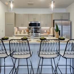 pendant lighting above kitchen island