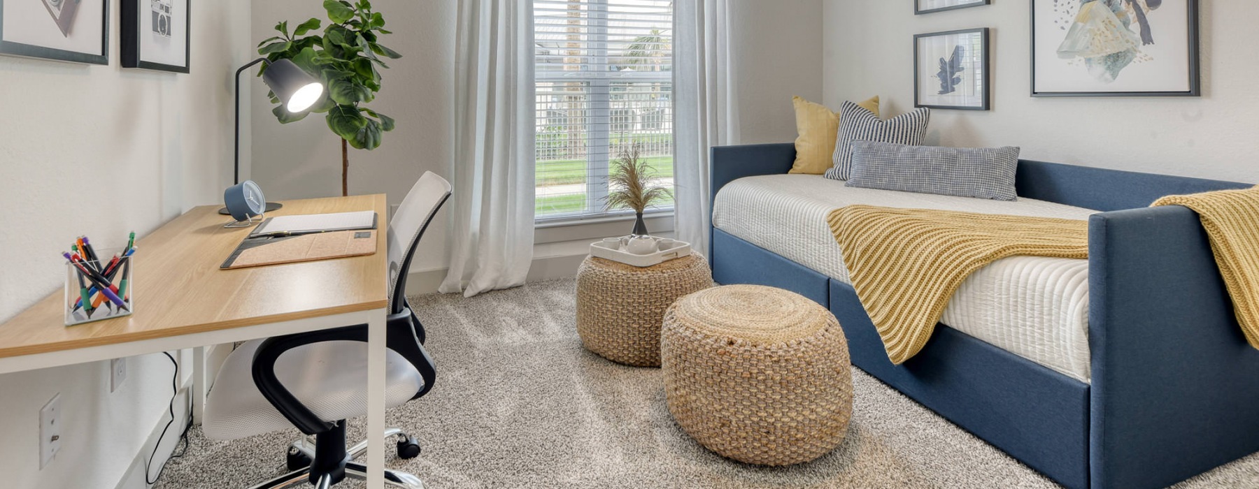study/bedroom with large window